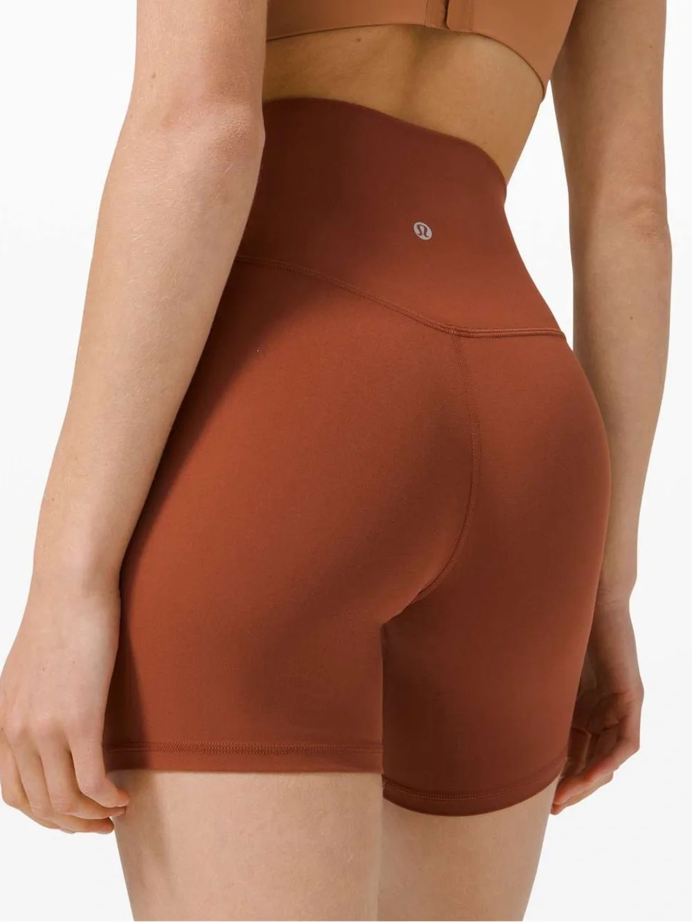 lululemon align high rise 6” shorts dark terracotta size 6
